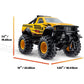 Tonka Steel Classics 4x4 Pickup Truck Toy, Yellow, Durable Toy Truck for Ages 3+, Construction Theme