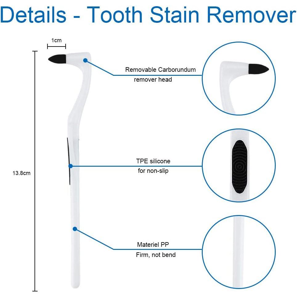 Tooth Stain Remover, Dental Plaque Tool, Tartar Eraser Polisher, Professional Teeth Whitening Polishing Cleaning Kit, Home Calculus Removal Effectively, NOT Electric Cleaner Brush/Dentist,