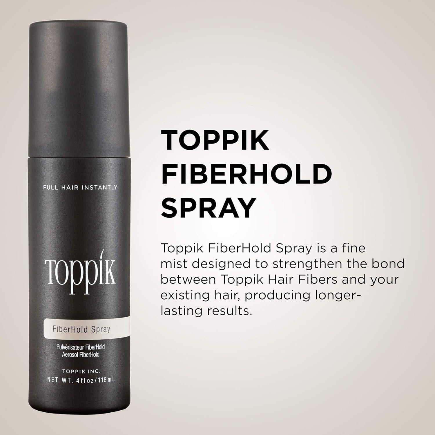Toppik FiberHold Spray Unscented, 4 Fl Oz,