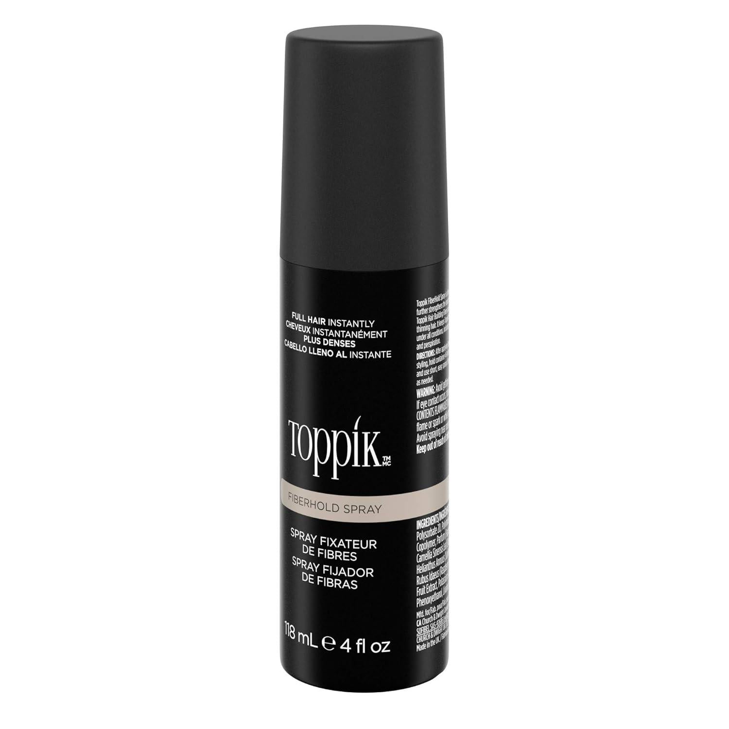Toppik FiberHold Spray Unscented, 4 Fl Oz,