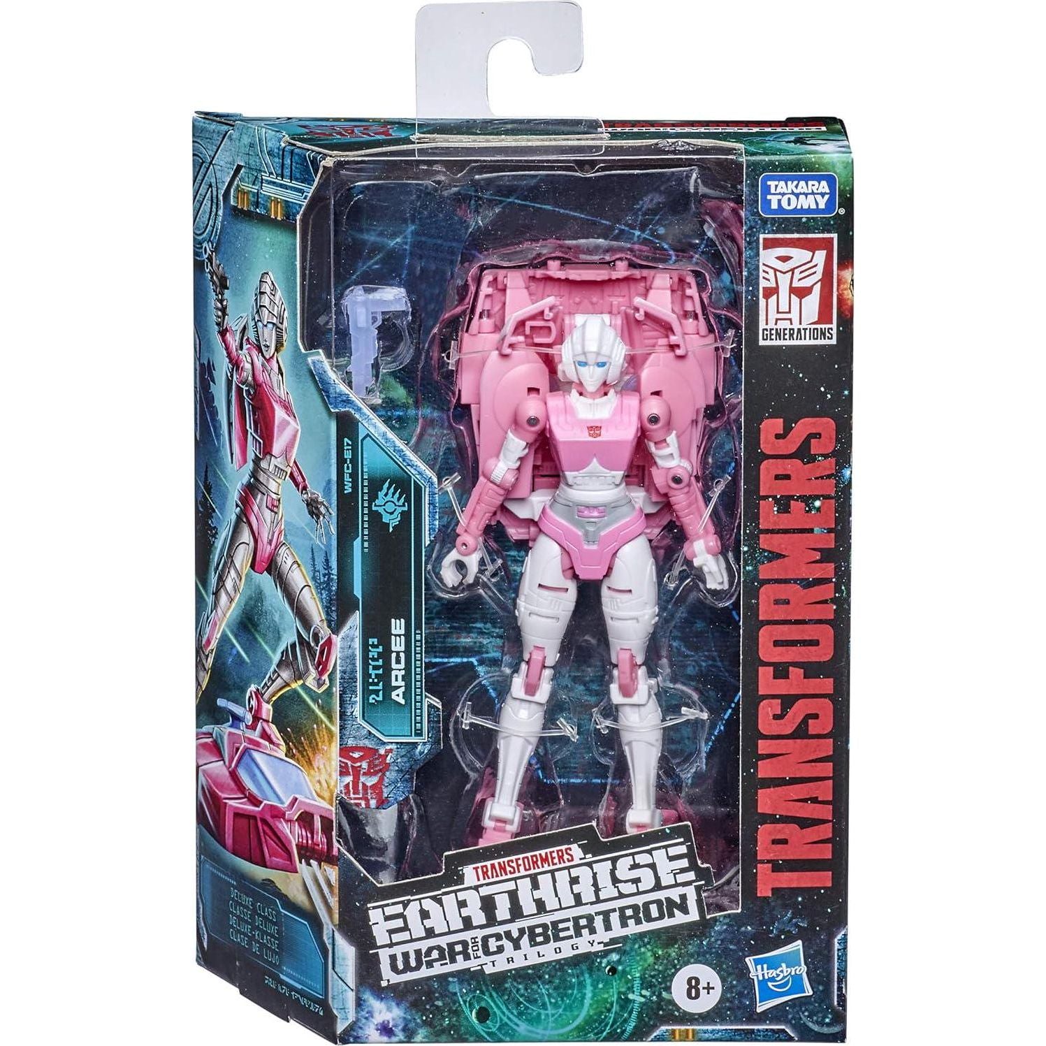 Transformers Toys Generations War For Cybertron: Earthrise Deluxe WFC-E17 Arcee Action Figure - Kids Ages 8 And Up, 5.5-inch,