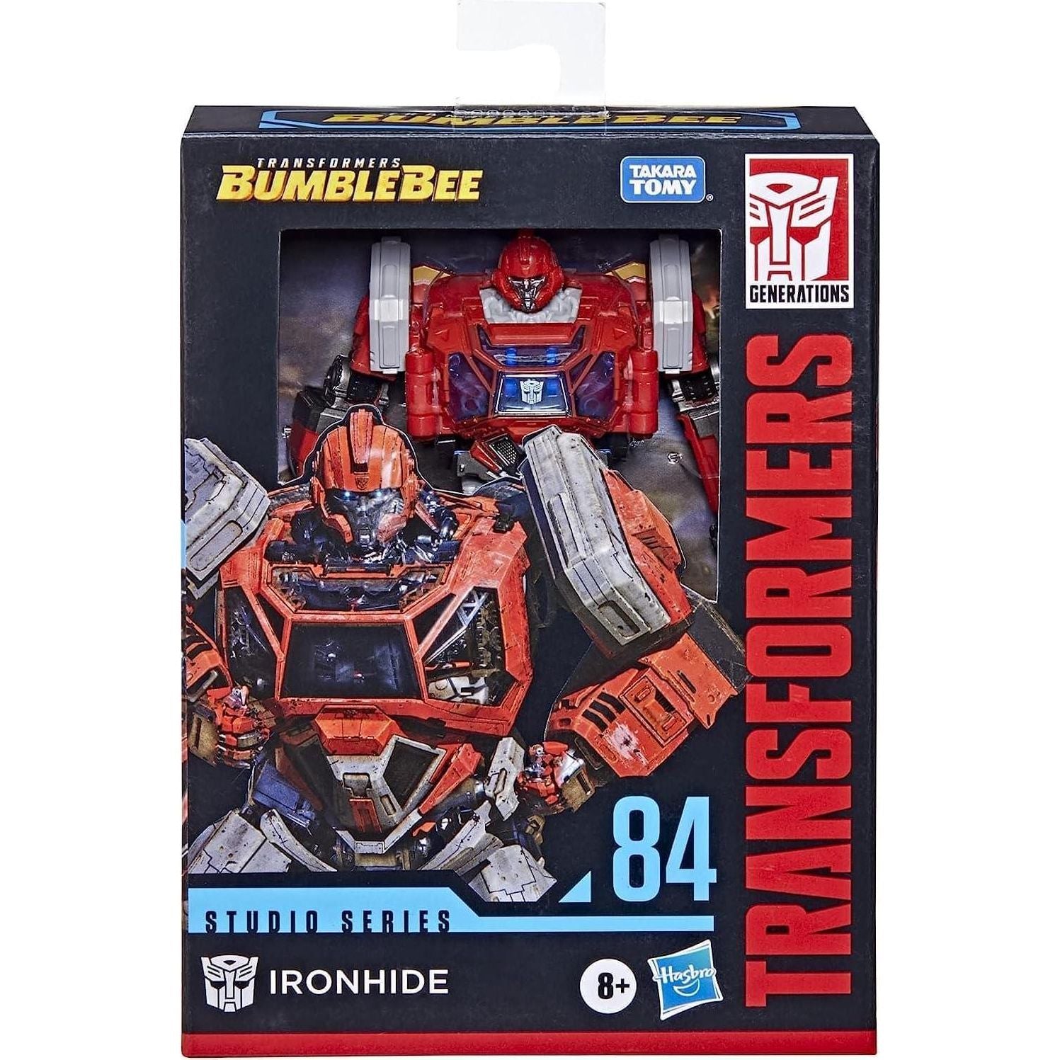 Transformers Toys Studio Series 84 Deluxe Class Bumblebee Ironhide Action Figure - Ages 8 And Up, 4.5-inch,