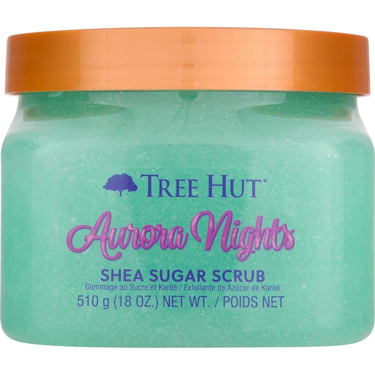 Tree Hut Aurora Nights Shea Sugar Scrub | Exfoliating Body Scrub Removes Dead, Dry Skin For A Soft And Hydrated Feel | Nourishing Essential Body Care | 18 Fl Oz.,