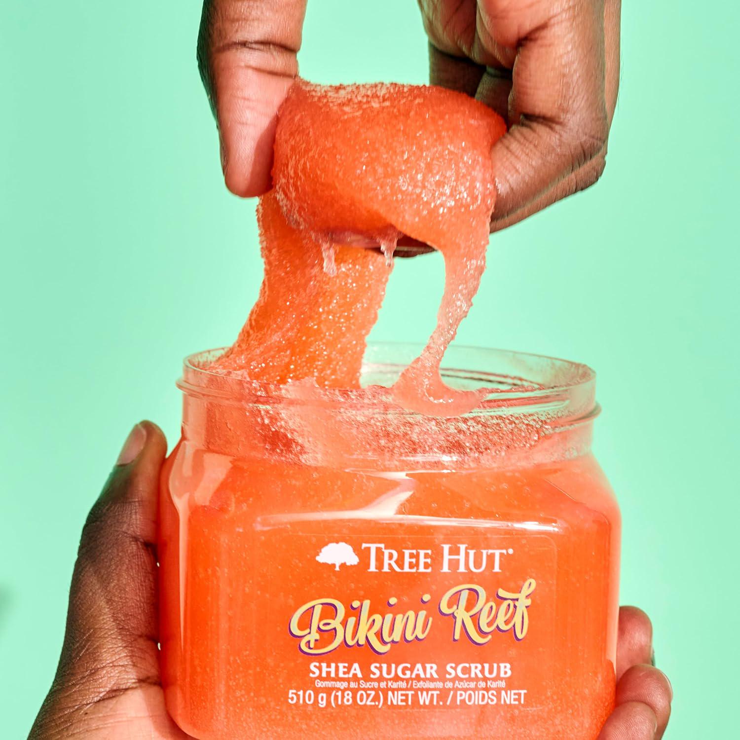 Tree Hut Bikini Reef Shea Sugar Scrub | Exfoliating Body Scrub Removes Dead, Dry Skin For A Soft And Hydrated Feel | Nourishing Essential Body Care | 18 Fl Oz.,