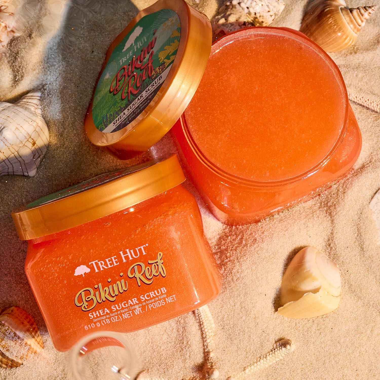 Tree Hut Bikini Reef Shea Sugar Scrub | Exfoliating Body Scrub Removes Dead, Dry Skin For A Soft And Hydrated Feel | Nourishing Essential Body Care | 18 Fl Oz.,