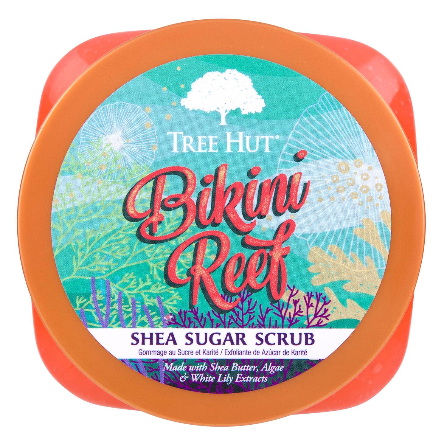 Tree Hut Bikini Reef Shea Sugar Scrub | Exfoliating Body Scrub Removes Dead, Dry Skin For A Soft And Hydrated Feel | Nourishing Essential Body Care | 18 Fl Oz.,