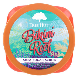 Tree Hut Bikini Reef Shea Sugar Scrub | Exfoliating Body Scrub Removes Dead, Dry Skin For A Soft And Hydrated Feel | Nourishing Essential Body Care | 18 Fl Oz.,