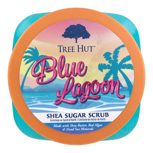 Tree Hut Blue Lagoon Shea Sugar Scrub | Exfoliating Body Scrub Removes Dead, Dry Skin For A Soft And Hydrated Feel | Nourishing Essential Body Care | 18 Fl Oz.,