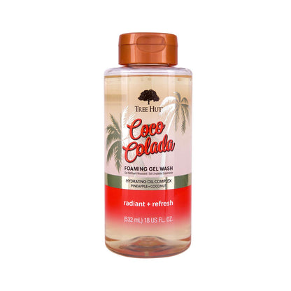 Tree Hut Coco Colada Radiant & Refresh Foaming Gel Wash, 18 oz