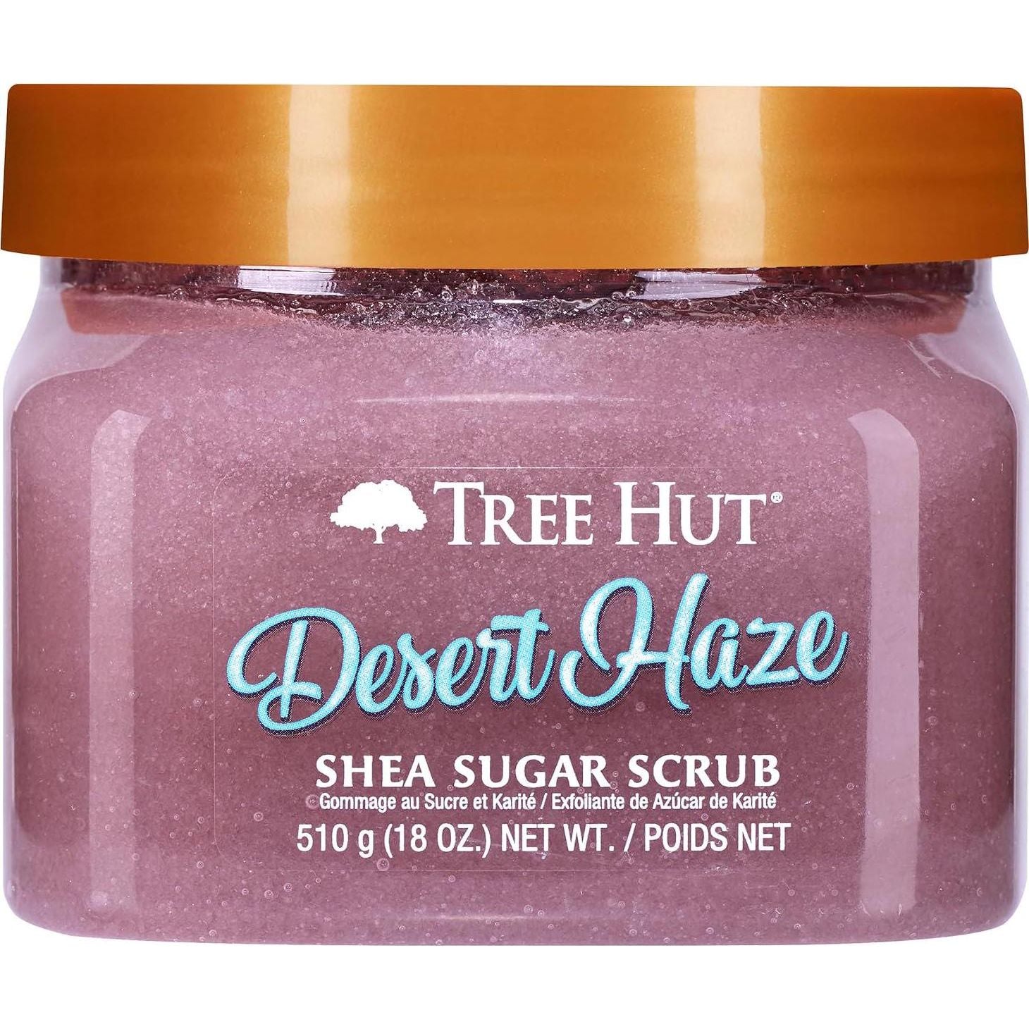 Tree Hut Desert Haze Shea Sugar Scrub | Exfoliating Body Scrub Removes Dead, Dry Skin For A Soft And Hydrated Feel | Nourishing Essential Body Care | 18 Fl Oz.,