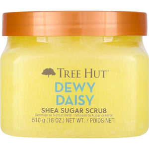 Tree Hut Dewy Daisy Shea Sugar Scrub | Exfoliating Body Scrub Removes Dead, Dry Skin For A Soft And Hydrated Feel | Nourishing Essential Body Care | 18 Fl Oz.,