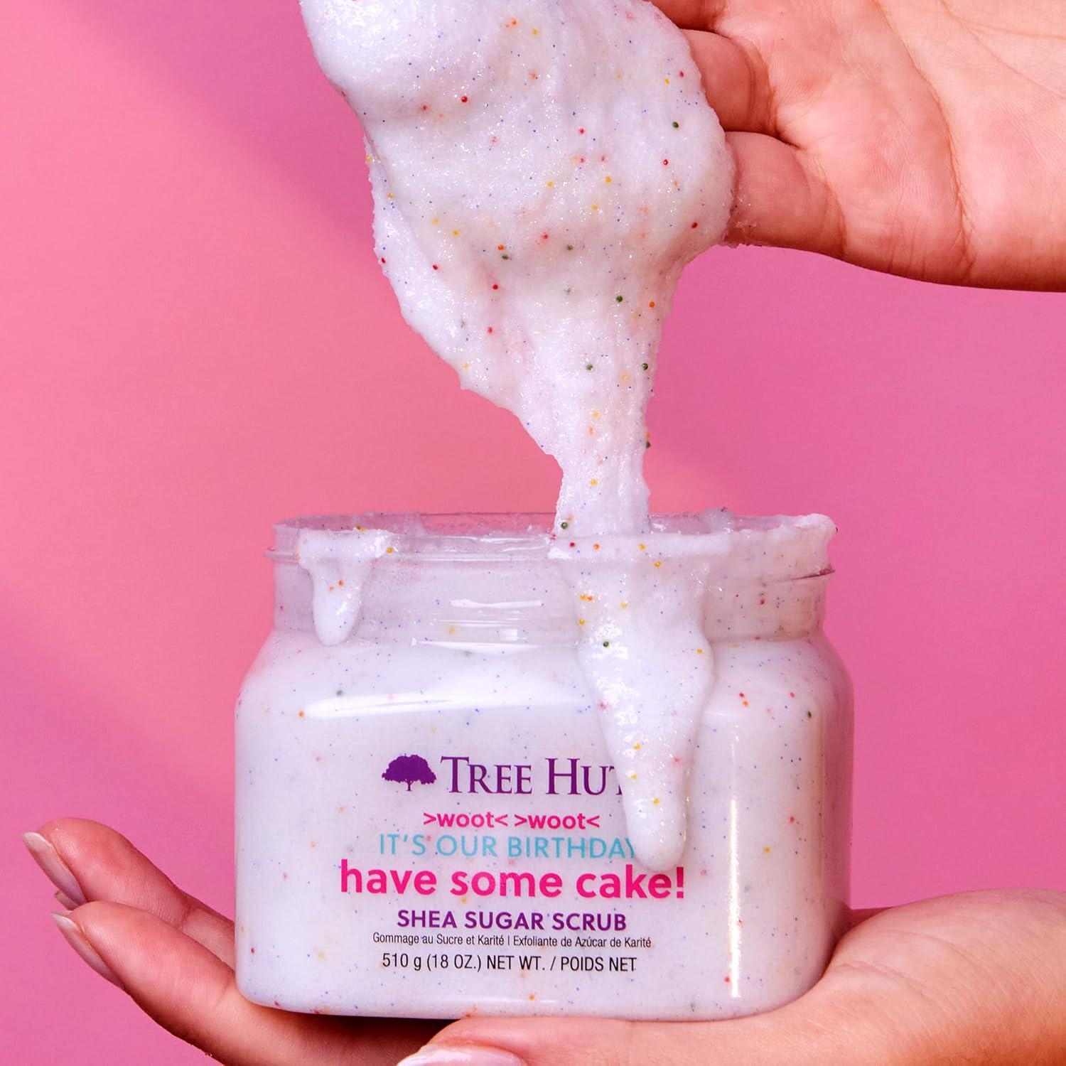 Tree Hut Exfoliating Shea Sugar Scrub Birthday Cake, 18 Oz,