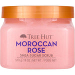 Tree Hut Moroccan Rose Shea Sugar Scrub | Exfoliating Body Scrub Removes Dead, Dry Skin For A Soft And Hydrated Feel | Nourishing Essential Body Care | 18 Fl Oz.,