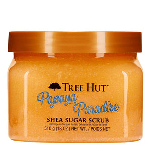 Tree Hut Papaya Paradise Shea Sugar Scrub | Exfoliating Body Scrub Removes Dead, Dry Skin For A Soft And Hydrated Feel | Nourishing Essential Body Care | 18 Fl Oz.,