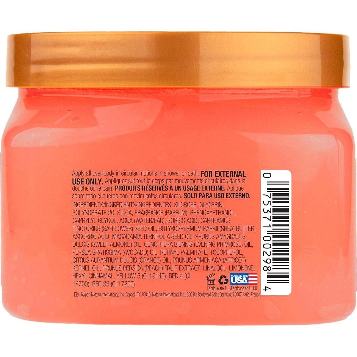 Tree Hut Peach Sorbet Shea Sugar Scrub | Exfoliating Body Scrub Removes Dead, Dry Skin For A Soft And Hydrated Feel | Nourishing Essential Body Care | 18 Fl Oz.,