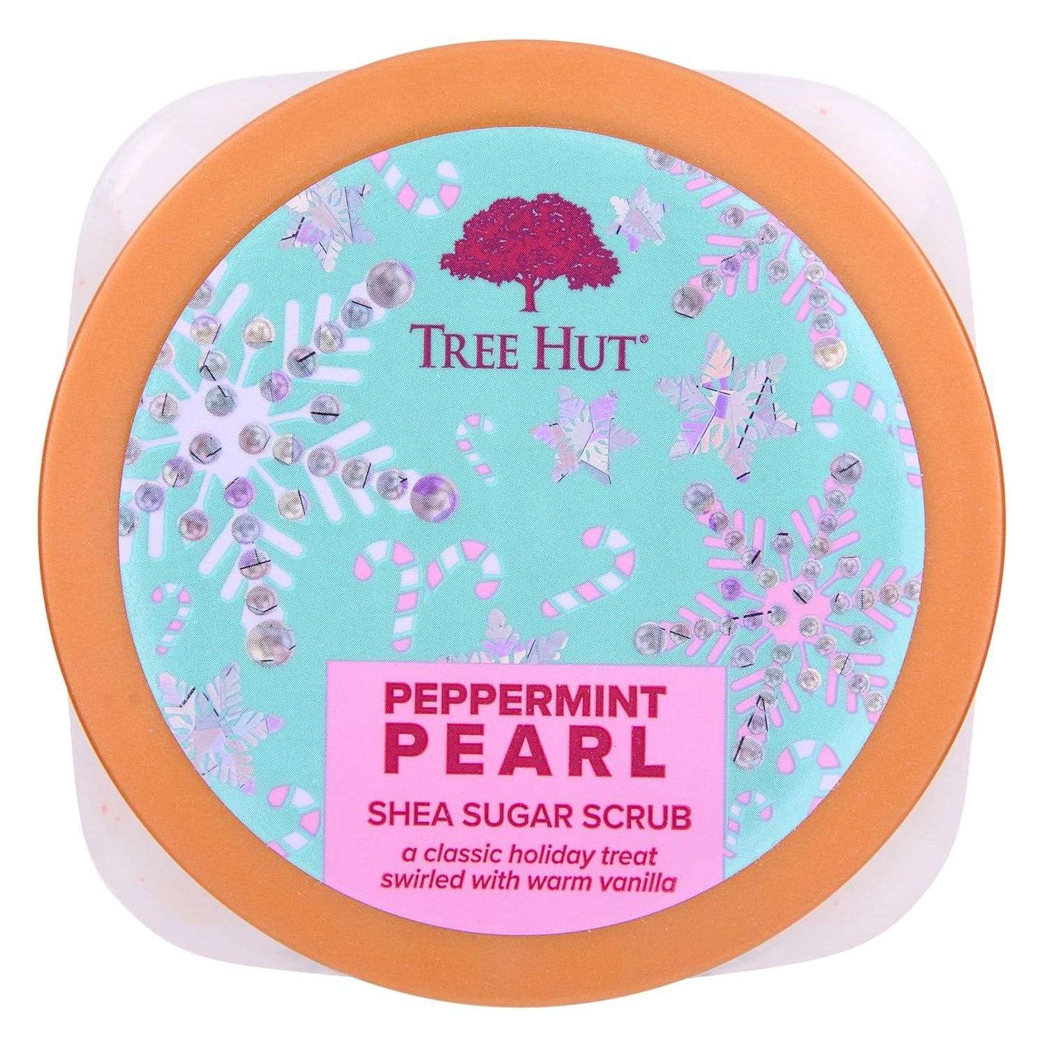 Tree Hut Peppermint Pearl Shea Sugar Scrub | Exfoliating Body Scrub Removes Dead, Dry Skin For A Soft And Hydrated Feel | Limited Edition Holiday | Nourishing Essential Body Care | 18 Fl Oz.,