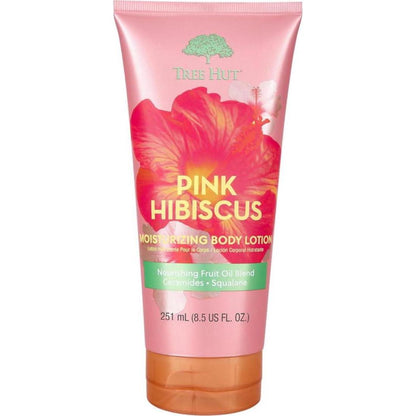 Tree Hut Pink Hibiscus Moisturizing Body Lotion, 8.5 fl oz, Ceramide & Squalene for Soft, Hydrated Skin