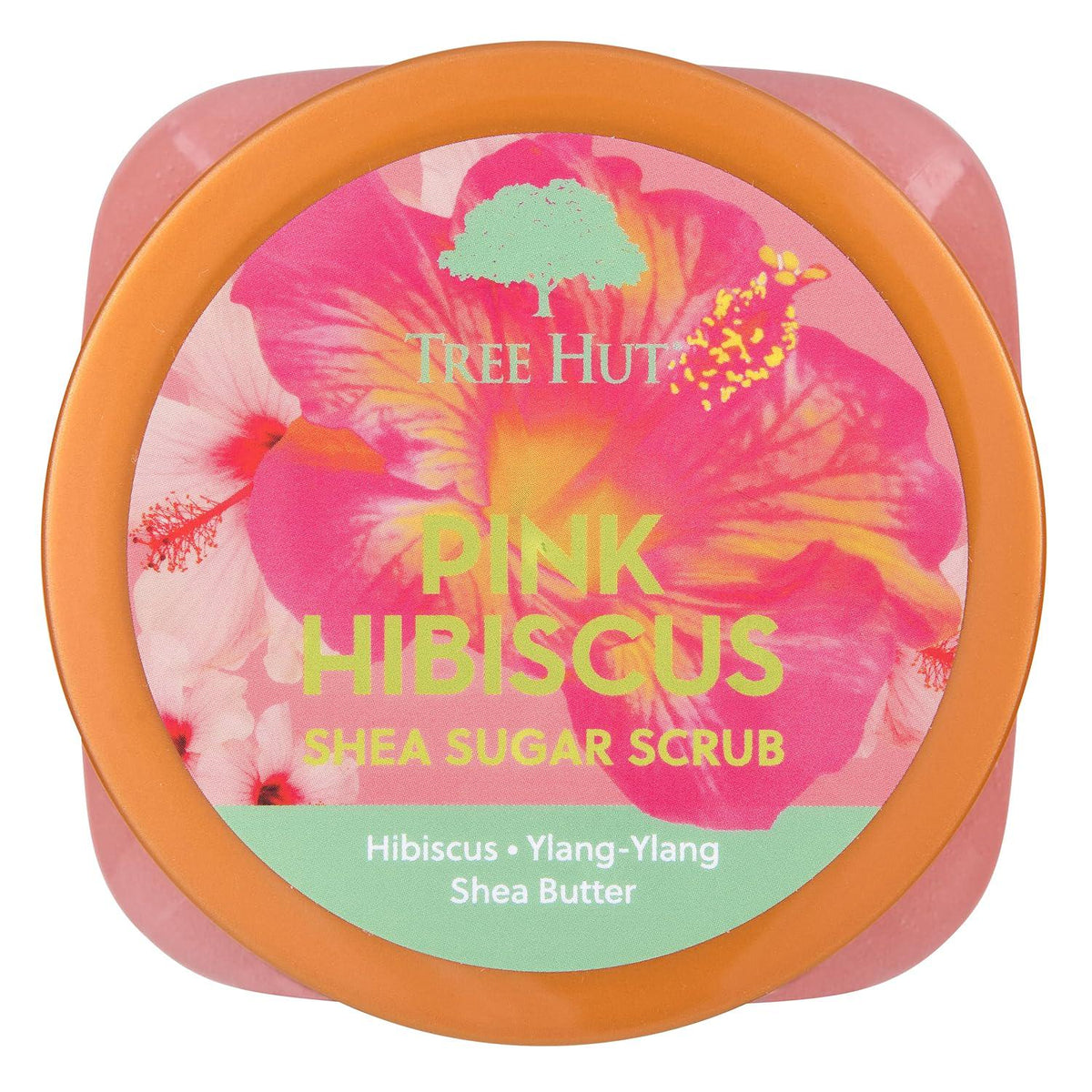 Tree Hut Pink Hibiscus Shea Sugar Scrub | Exfoliating Body Scrub Removes Dead, Dry Skin For A Soft And Hydrated Feel | Nourishing Essential Body Care | 18 Fl Oz.,