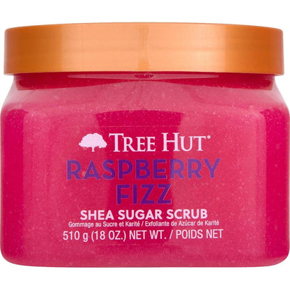 Tree Hut Raspberry Fizz Shea Sugar Scrub | Exfoliating Body Scrub Removes Dead, Dry Skin For A Soft And Hydrated Feel | Nourishing Essential Body Care | 18 Fl Oz.,