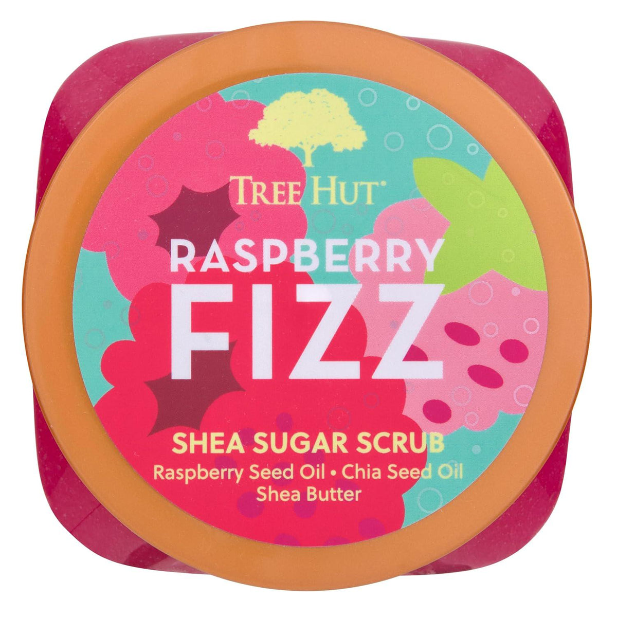 Tree Hut Raspberry Fizz Shea Sugar Scrub | Exfoliating Body Scrub Removes Dead, Dry Skin For A Soft And Hydrated Feel | Nourishing Essential Body Care | 18 Fl Oz.,