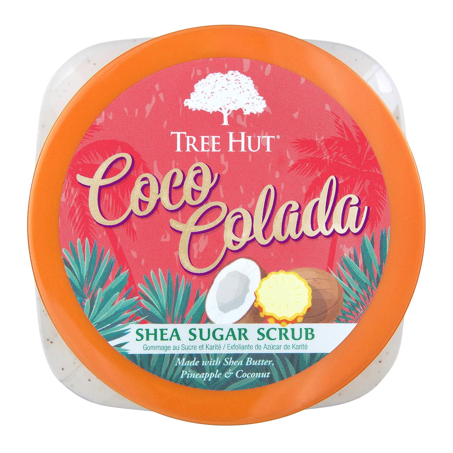 Tree Hut Shea Sugar Scrub Coco Colada, 18 Oz, Ultra Hydrating And Exfoliating Scrub For Nourishing Essential Body Care,