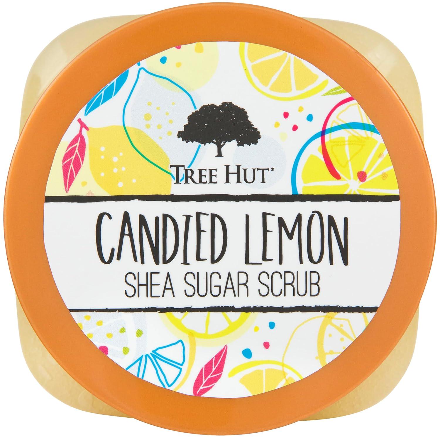 Tree Hut Shea Sugar Scrub Candied Lemon, 18oz, Ultra Hydrating And Exfoliating Scrub For Nourishing Essential Body Care,