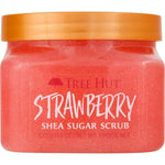 Tree Hut Strawberry Shea Sugar Scrub | Exfoliating Body Scrub Removes Dead, Dry Skin For A Soft And Hydrated Feel | Nourishing Essential Body Care | 18 Fl Oz.,