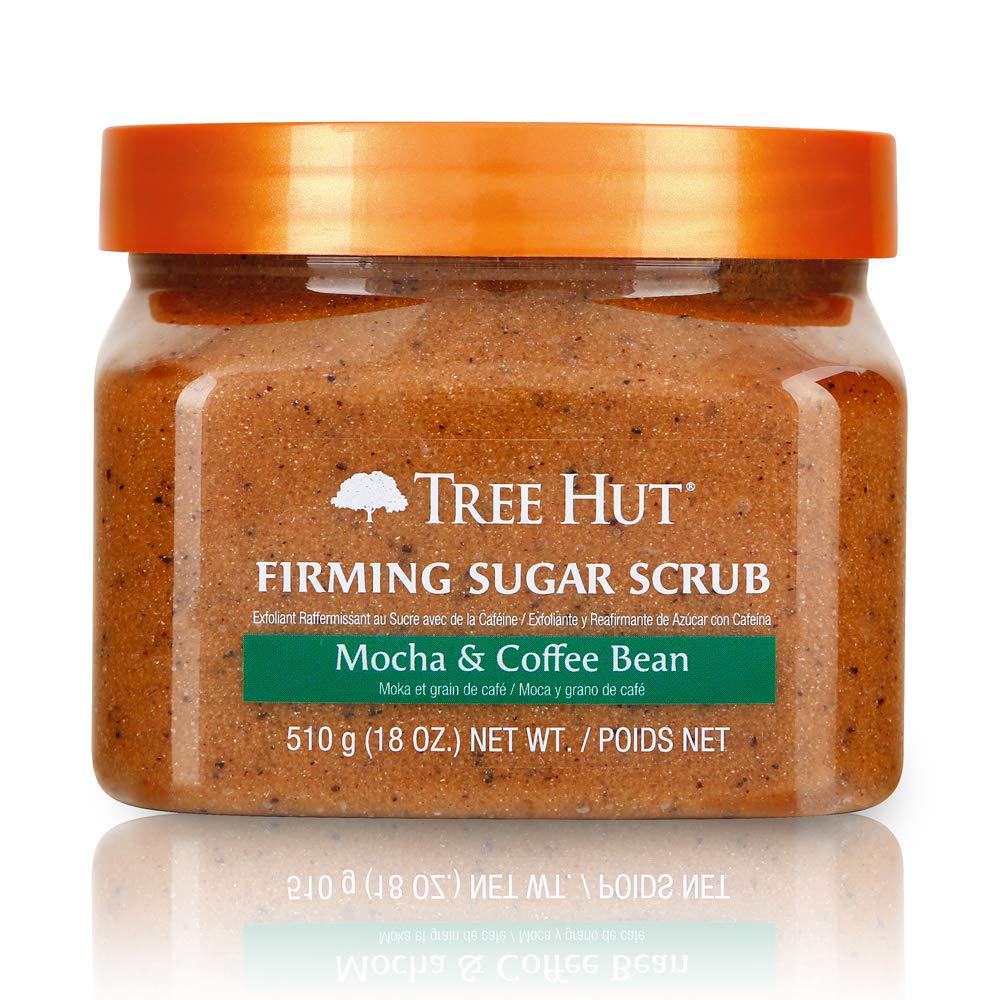 Tree Hut Ultra Hydrating And Exfoliating Sugar Scrub Mocha And Coffee Bean For Nourishing Essential Body Care, 18 Ounce,