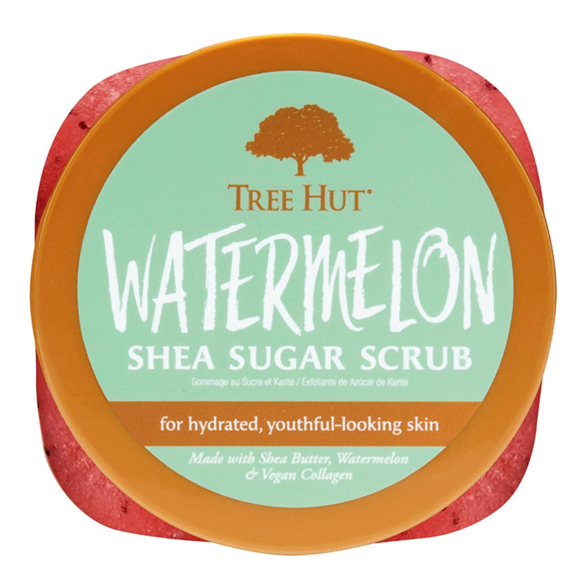 Tree Hut Watermelon Shea Sugar Scrub | Exfoliating Body Scrub Removes Dead, Dry Skin For A Soft And Hydrated Feel | Nourishing Essential Body Care | 18 Fl Oz.,