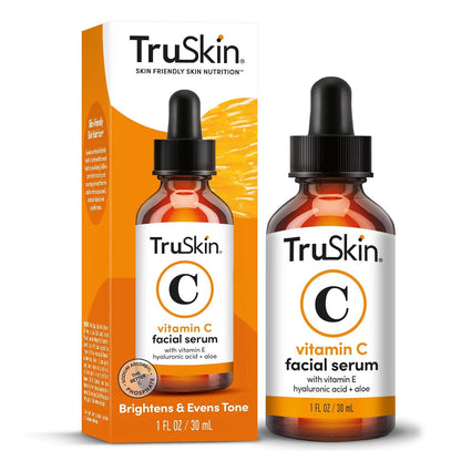 TruSkin TruSkin Vitamin C Serum For Face Anti Aging Formula With Vitamin C, Hyaluronic Acid, Vitamin E Brightening Serum Improve Appearance Of Dark Spots, Tone, Fine Lines And Wrinkles, 1 Fl Oz