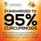 Nature's Nutrition Turmeric Curcumin Supplement, 1950mg, Organic Turmeric & Ginger, 95% Curcuminoids, 120 Capsules, Vegan Joint Support