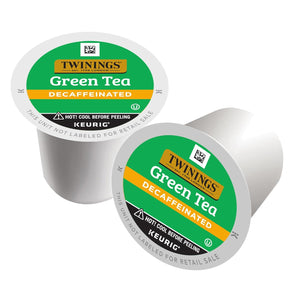 Twinings Decaffeinated Green Tea K-Cup Pods, 24 Count, Smooth Flavor & Enticing Aroma, Enjoy Hot or Iced