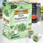 Twinings Pure Peppermint Herbal Tea K-Cup Pods for Keurig, 24 Count, Naturally Caffeine-Free, Enjoy Hot or Iced, Packaging May Vary