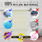 UJFQBH 6 Pieces African Bath Sponge African Net Long Net Bath Sponge Exfoliating Shower Body Scrubber Back Scrubber Skin Smoother,Great For Daily Use (Purple, Purple, Pink, Orange, Blue, Green),
