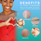 UJFQBH 6 Pieces African Net Sponge Long Bath Sponge Exfoliating Shower Body Scrubber For Daily Use, Terrific For Smoother Skin - Back Scrubber For A Refreshing Experience (Purple - Orange),