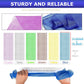 UJFQBH 6 Pieces African Net Sponge Long Bath Sponge Exfoliating Shower Body Scrubber For Daily Use, Terrific For Smoother Skin - Back Scrubber For A Refreshing Experience (Purple - Orange),