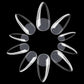UNA GELLA UNA GELLA Almond Fake Nails 216pcs Almond Press On Nails Pre-shape Nails Tips For Full Cover Acrylic French False Nails For Nail Extension, DIY Salon 12 Sizes Gelly Tips
