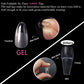 UNA GELLA UNA GELLA Almond Gel Nail Tips, 504PCS Pre Etched Clear Fake Nails Tips Medium Almond Shape - 12 Sizes Full Cover Soft Acrylic Press On Nail Extensions No C Curve Gift For Diy At Home