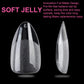 UNA GELLA UNA GELLA Short Fake Nails Tips Almond Shape 504PCS Soft Press On Gel Nail Tips Pre Shaped For Women Home Almond Nail Extension Full Cover, 12 Sizes Acrylic Gelly Tips