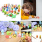 Urskytous Animal Erasers, 60 PCS Bulk Puzzle Erasers, Cute Desk Pets for Kids, Party Favors & Classroom Prizes