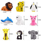 Urskytous Animal Erasers, 60 PCS Bulk Puzzle Erasers, Cute Desk Pets for Kids, Party Favors & Classroom Prizes