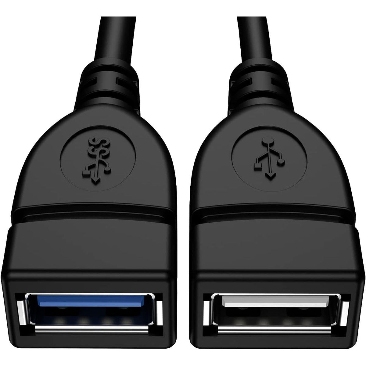 USB 3.0 Female To Dual USB Male Splitter Cable, 2 Pack,