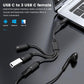 USB C To Dual USB C Female Adapter, 2 Ports, Not For Monitor And Charging, Incredibly Durable, Super Fit, 5V/0.9A Power Output,727376352228
