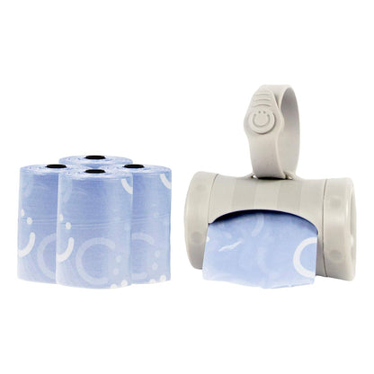 Ubbi On The Go Gray Bag Dispenser And Waste Disposal Bags Refill, Lavender Scented, Baby Savings Bundle,698904101710