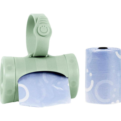 Ubbi On-the-Go Diaper Bag Dispenser For Travel, Retractable Must Have For Newborns, Helpful Baby Accessory, Sage Green,698904101987
