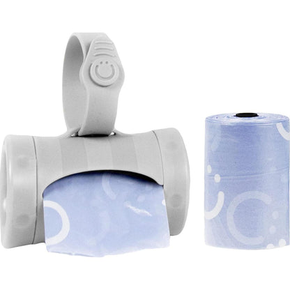 Ubbi Retractable On The Go Bag Dispenser For Travel, Diaper Bag Accessory Must Have For Newborn, Helpful Item, Baby Gift, Lavender Scented, Gray,698904101680