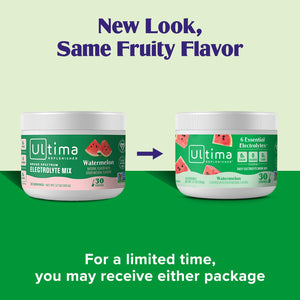 Ultima Replenisher Ultima Replenisher Daily Electrolyte Powder Drink Mix Watermelon, 30 Servings Hydration Powder With 6 Key Electrolytes And Trace Minerals Keto Friendly, Vegan, Non-GMO And Sugar-Free