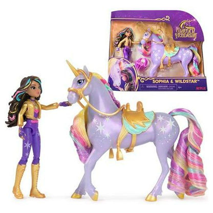 Unicorn Academy Sophia & Wildstar Doll and Unicorn Set with Hair Tool for Ages 4+