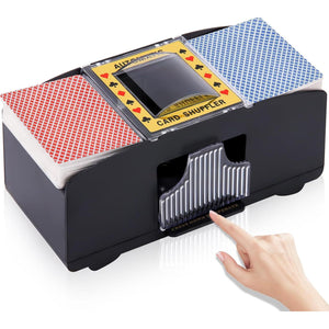 Unniweei Automatic Card Shuffler for 1 2 Decks Battery Operated Casino Poker Game Accessory