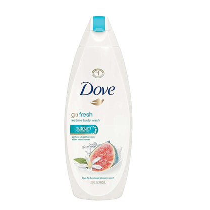 Dove Go Fresh Restore Blue Fig & Orange Blossom Body Wash 650ml,011111262706,
